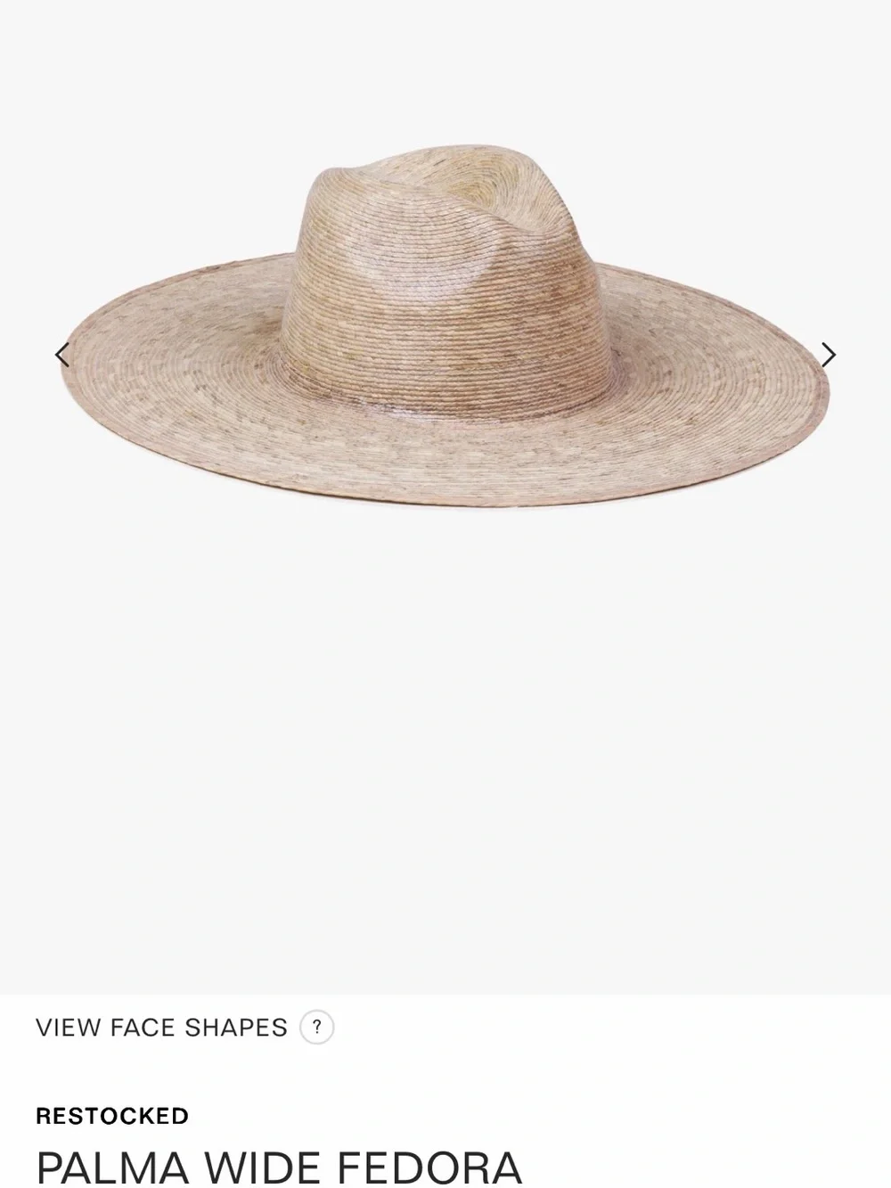 Lack of Color Palma Wide Fedora Hat BNWT Natural Palm Straw Wide Brim Sun Hat - Picture 7 of 7